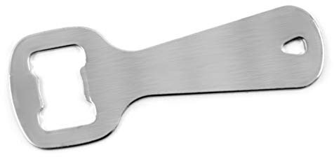 FACKELMANN Descapsulador plano Botella, Abridor Plano con diseño sencillo y liso, descapsulador cromado de 11x4,2cm, 1ud.