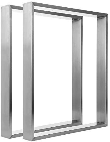 KTC Tec Tischgestell Edelstahl TR 80x20 600 Untergestell Kufen Tischuntergestell Tischkufe Design Tisch Esstisch, 1 STK
