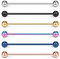 Funseedrr 6er Piercing Industrial Barbell aus 316L Edelstahl 32mm Ohr Piercing Schmuck