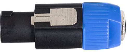 Pronomic AD-JFSPM Adapter 6, 3mm Klinke female/Speakon-kompatibel male | 3mm Klinke-Buchse auf Speakon-kompatibler Stecker, Fertig verdrahtet und einsatzbereit, Robuste Verarbeitung