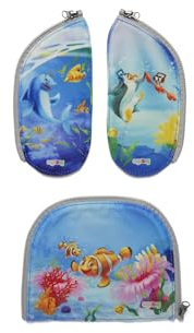 ergobag Zippies Schulranzen Zubehör Set 3-teilig für Kinder, Jungen und Mädchen Unterwasser - Bunt