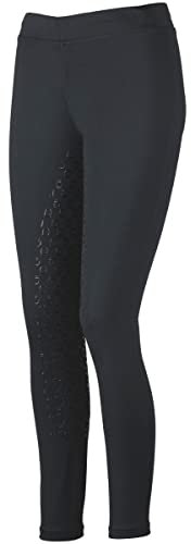 Lazura Kinder Reitleggings Silikon Vollbesatz Liliana schwarz 92