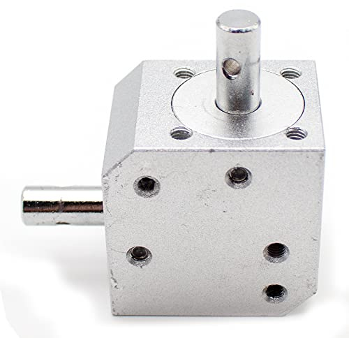 Toplionace Caja de Cambios Cónica Cónica de ángulo Recto, Mini 1 Módulo 20 Dientes 90° Dispositivo de Engranaje de Dirección Relación de Velocidad 1: 1 Eje Doble de 8mm