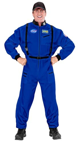 W WIDMANN MILANO Party Fashion - Astronaut Kostüm | Overall im Weltall, Spaceman und Raumfahrer Look für Karneval und Mottoparty