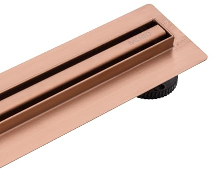 Balneo Slim & Low Proline Copper Duschrinne 60 cm, Edelstahl AISI 304 | Edelstahl AISI 304, Panel 14 mm, Einbautiefe ab 57 mm, 49 l/min, Schmutzfangsieb, 10 J. + 2 J. Beschichtung