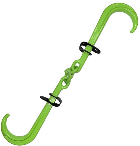 Keyfit Tools Quick RIG - Gancho doble forjado resistente de 15 pulgadas para correa de remolque, solución de cadena de cuerda, correa rápida a grillete, hecho rápido y fácil, no más tiros con correas