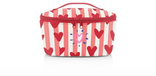reisenthel coolerbag S Pocket Kühltasche mit Obermaterial aus recycelten PET-Flaschen Ideal für das Mittagessen unterwegs, Couleur:Hearts & Stripes