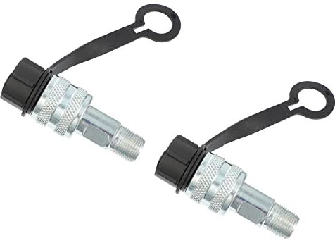 Homoyoyo Raccordo Idraulico Rapido Femmina 3/8 Connettore per Olio Adatto Tubi Flessibili Set 2 Pezzi Superficie Lucidata per Uso Sicurezza Installazione Semplice
