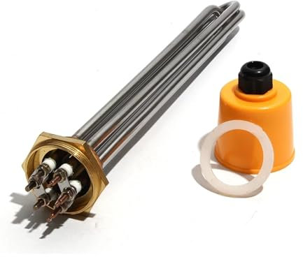 KEUQIXMR Éléments chauffants for réservoir d'eau 220V DN32/41, 6kw, thermoplongeurs électriques 201SS, Tube de 8mm, longueur de 250mm