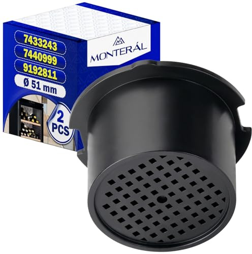 2x Wine Cooler Fridge Activated Carbon Filter Ø 51 mm 7433243 for Liebherr | 9447050 for Miele 467217 606509 for Bosch - MONTERAL