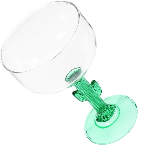 Veemoon Delikater Kaktus-stielglas Aus Hochwertigem Glas Transparent Kreatives Margarita Cocktailglas Für Haushalt Tischgetränke Vielseitig Als Wohnaccessoire Und Getränkebecher Geeignet
