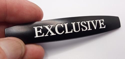 Autocollant 3D pour voiture en métal - Emblème exclusif - Noir