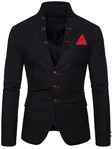 Blazer Uomo Estivo Taglie Forti, Regular Fit Elegante Abito Slim Fit Giacche Vintage Plaid Giacca da Abito da Lavoro Formale Giacca Formale Uomo Cappotti E Giacche per Abito Capispalla Leggero