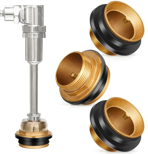 Zonon 1-1/2 Inch Closet Spud Brass Plumbing Fitting Flush Valve Parts