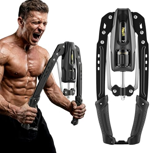 Twister Armtrainer mit Hydraulikzylinder, 10~200kg Verstellbarer Twister für Arme, Brust und Schultern, Fitness-Expander für Zuhause, Stufenlose Einstellung, Training für Oberkörper und Unterarm