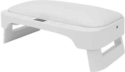 Fockety Lampada UV LED per unghie, lampada professionale 2 in 1 per manicure con poggiamano e modalità timer, asciugatore pieghevole ad asciugatura rapida per smalto gel (Spina europea)