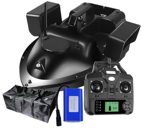 GPS Fishing Bait Boat 500M RC 12000mAh 2KG Load Auto Cruise LED Night Light