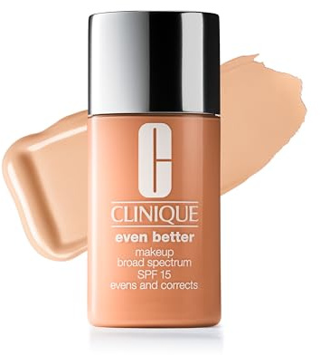 Clinique Even Better™ Makeup Broad Spectrum SPF 15 | Flüssige Foundation mit mittlerer Deckkraft, Vitamin C, natürlichem Finish und Schutz vor Pigmentflecken