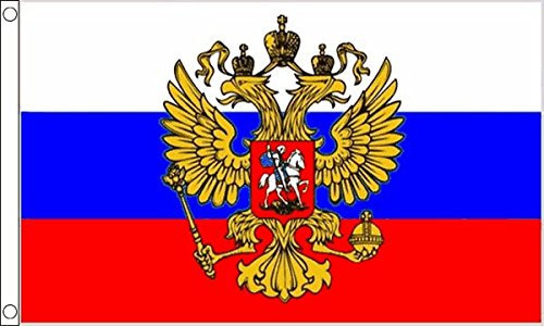 Flag Wholesaler Russia Crest, Bandiera Unisex, Multi-Colour, L