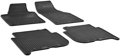 WALSER DirtGuard Gummi Fussmatten Auto für VW Touran 02/2003-05/2015, 100% passgenaue Auto Fußmatten, robuste Universal Fußmatte Auto, Gummimatten Auto