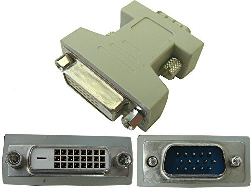 Kalea-Informatique © - Adaptateur DVI Femelle (DVI-D 24+1) / VGA Male (SUB 15)