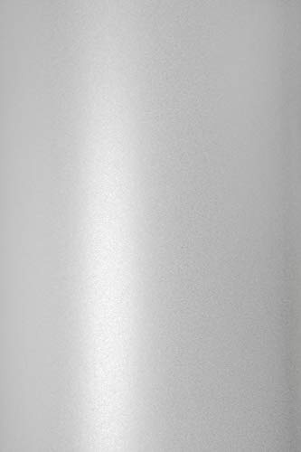Netuno 10x Feinkarton Perlmutt-Weiß DIN A4 210x 297 mm 230g Sirio Pearl Ice White Perlmutt-Karton Perlweiß Perlglanz-Karton Weiß elegant für Hochzeitseinladungen Geburtstagseinladungen