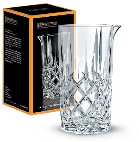 Nachtmann Mixing Glass, Crystal Glass Mixer, Clear, Noblesse Collection, Perfect Shaker for Cocktails, Professional Bartender's Beaker & Mixing Pitcher