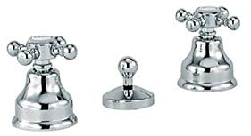 RUBINETTERIA EURORAMA Miscelatore Bidet A Batteria Tre Fori Serie Anais Art.432cccc