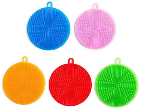 Angoter Vaisselle en Silicone Gros Bol de Nettoyage Outils Pinceau Éponges Pan Pot tampons à récurer Lave Tapis Rags Cuisine Scrubber Drop Shipping