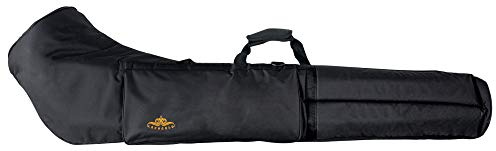 Lechgold Alphorntasche L - Für 3-teilige Alphörner - Länge: 160 cm - Mit Tragegriff und Rucksackgurten - 3 Kammern plus herausnehmbare Mundstücktasche - Schwarz