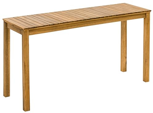 Dehner Mesa de balcón Macao, Aprox. 142 x 75 x 40 cm, Madera de Acacia FSC®, Color Natural