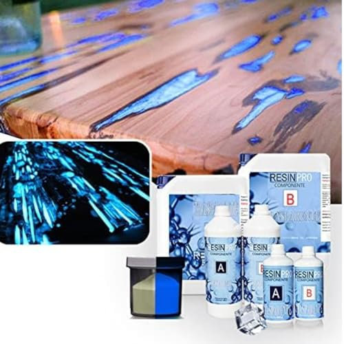 Resin Pro Epoxidharz und Pigment in Himmelblau Farbe für Holz, River Table, DIY, künstlerische Kreationen (64 kg)