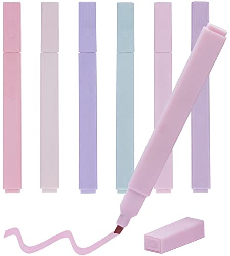 dhaikkkd bunte textmarker pack of 6 highlighter pen tag stift büro gadgets mildliner brush pen mextmarker marker pastell leuchtstifte