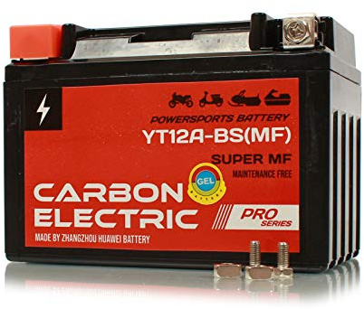 Batterie Gel Carbon Electric Akku 4-20Ah Motorrad Motorroller Quad wartungsfrei neu (9,5 Ah YT12A-BS(MF))