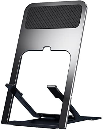 sjjjs Supporto portatile slim per telefono cellulare, pieghevole, angolo regolabile per iPhone 16 Pro Max Plus, 15/14/13/12 Pro Max Plus Mini SE XS Max XR X 8 7, Samsung, Autres Smartphone Noir