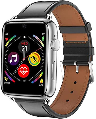 ZUMAHA New 1.88'' IPS Screen Smart Watch, Phone Watch Built-in Nano SIM Card Slot, Heart Rate Sensor GPS Pedometer Sports Watch Wrist Watch