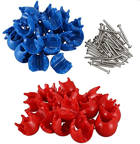 Droagoct 20 StüCk Klettern Seil Netz 12Mm Kunststoff Verbinder Net Schnalle Klettern ZubehöR für Draussen Schaukel Klettern Seil Teile