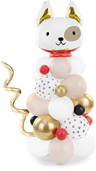 Ballon Set Kindergeburtstag Hund Balloon Bouquet Deko Set Luftballons Folienballon Party Dekoration Kinder Geburtstag DIY 83x155cm