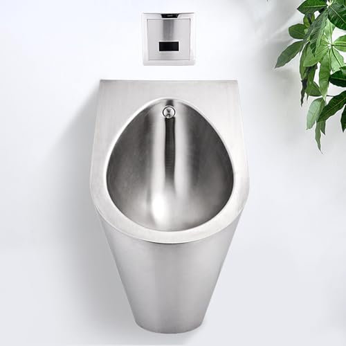 Urinoirs pour Hommes pour Toilettes, Conception a Induction Intelligente, Urinoir Mural en Acier INOX, Adapté Aux Centres Commerciaux, Aux Prisons Et Aux écoles