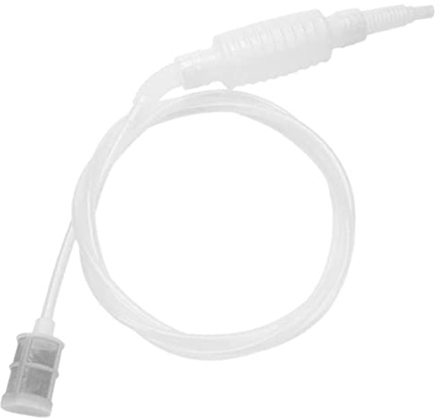 TOPPERFUN Filtro per Vino Tubo Sifone Professionale in Plastica Bianca Leggero e Lavabile Manualmente per Travaso e Imbottigliamento in Cucina