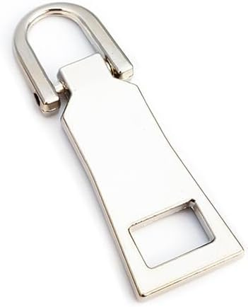 Reißverschluss-Ziehersatz, Schieber-Zuglasche für Gepäck, Rucksack, Jacke, Koffer, Mantel (M) – Nähutensilien und Zubehör, Verschlüsse (Silber)