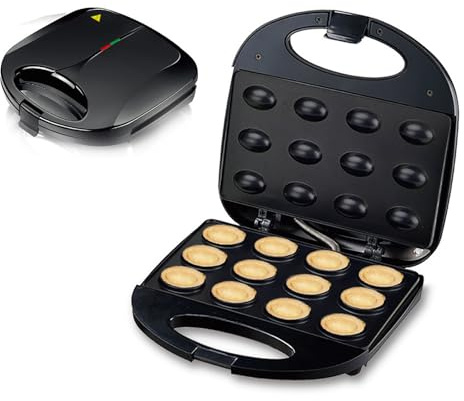 Biscottiera elettrica – antiaderente calore bifacciale con controllo automatico della temperatura per cuocere biscotti croccanti alle noci