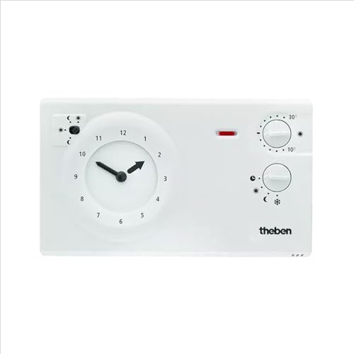 Theben 7820030 RAMSES 782 cronotermostato analogico giornaliero/settimanale | alimentazione di rete, disco programma a cavalieri, regolazione elettronica, temperatura comfort/ridotta, 3 giorni di riserva