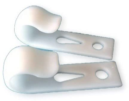 Boote & Yachten Kantschuster Fenderclip Kunststoff weiß für Reling