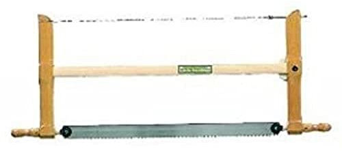 Ulmia 270-600 Säge/Spannsäge 270-600 ~ große auf Stoß stehende Sägezähne, für gröbere Schnitte, geeignet zum Zuschneiden und Querschneiden von Schnittholz ~ Sägeblattlänge: 600 mm, Zahnweite: 5,0 mm