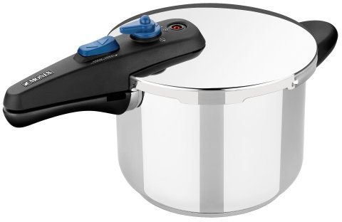 MONIX Veloce Olla a presión rápida de 6 litros, acero inoxidable, apta para todo tipo de cocinas