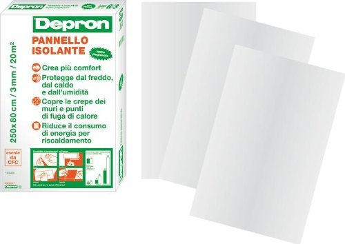 Depron Boite de 20 panneaux isolant 80x 120cm, épaisseur 3mm