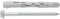 Index TNUXE08100 - T-nuxe - 50 pack spine universali, ad alte prestazioni, testa esagonale, in scatola (nylon, 8 x 100 mm)
