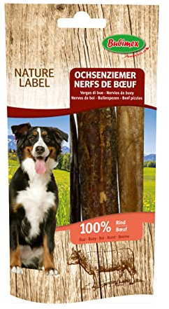 BUBIMEX - Rindernerven – Kausnacks für Hunde – 100% natürliche Premium-Qualität – proteinreiche und fettarme Sehnen – 3 Einheiten – 70 g