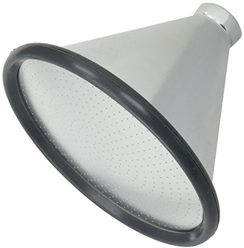 Geka 120BKSB Brausekopf Soft rain Größe XXL 0.8 mm Bohrung 150 mm LM 102SR, Silber/grün, 18 x 8 x 13 cm